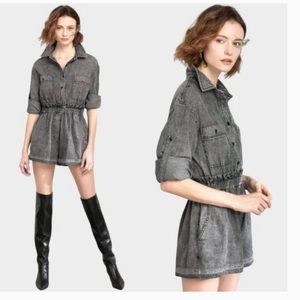 J.ING x Michelle Randolph Ashley Gray Denim Romper Size Small